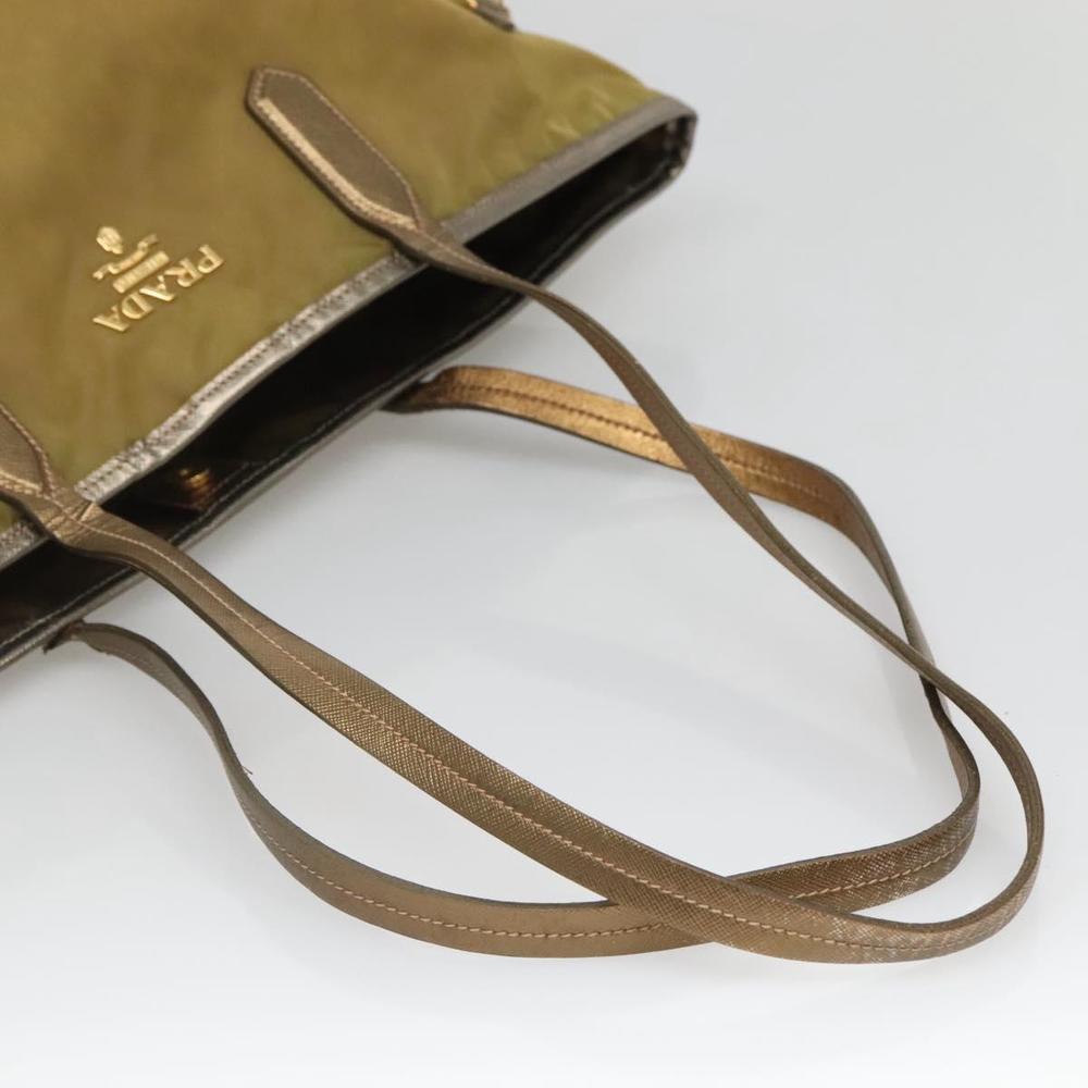 PRADA Tote Bag Nylon Green Auth 130186 - Picture 7 of 16
